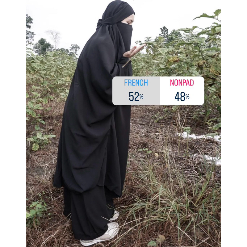 Set French Khimar+Rok by Wahidjab.id (PRELOVED)