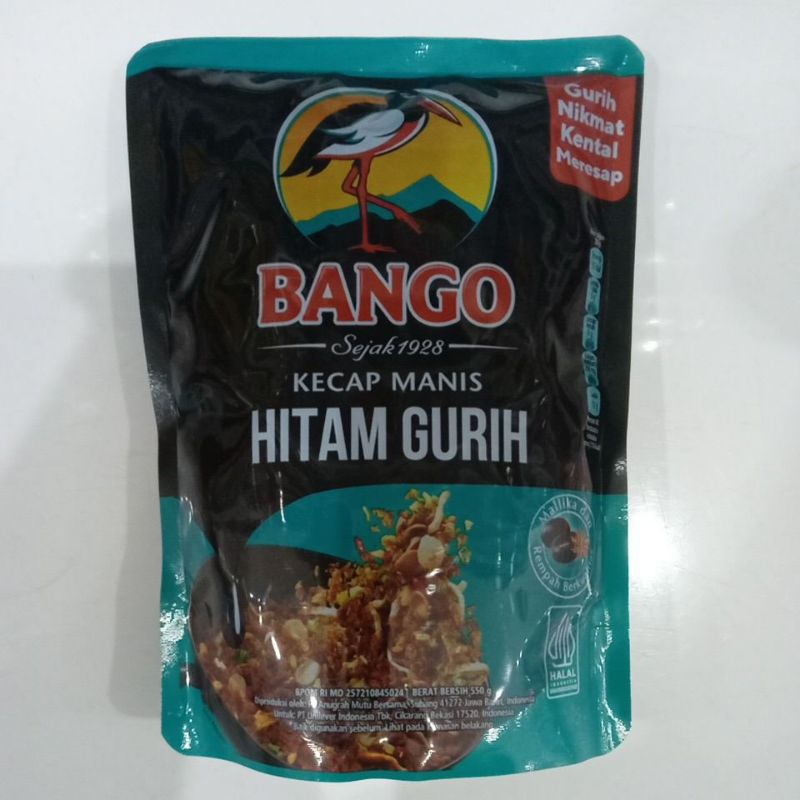 

Bango Kecap Manis 550 g Hitam Gurih Refil