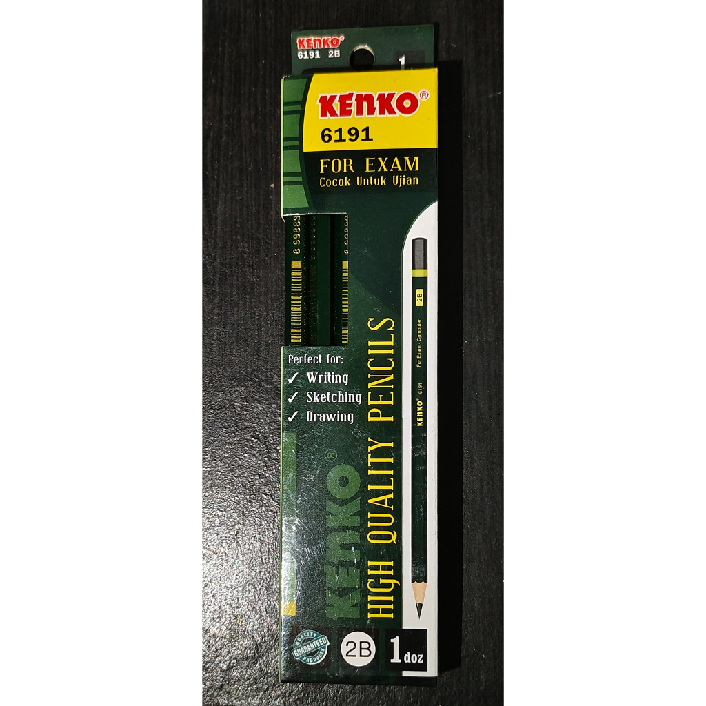 

KENKO - Pensil Tulis 6191 - 2B Pensil Ujian -PCS