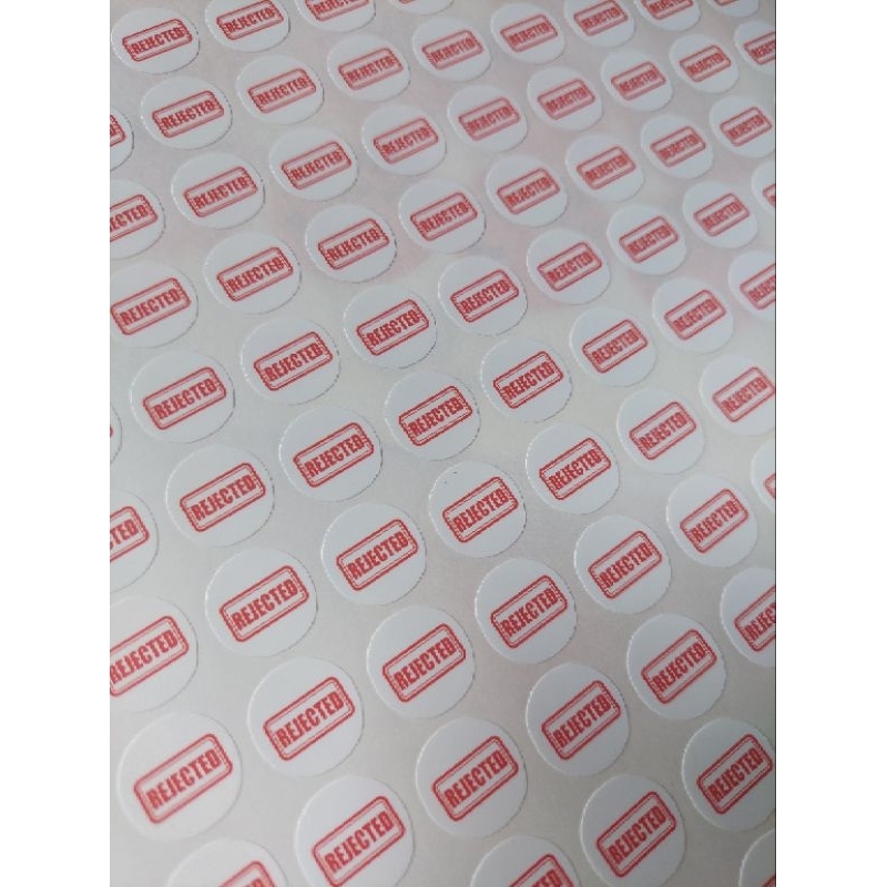 

STIKER REJECTED - RETUR - HABISKAN STOCK