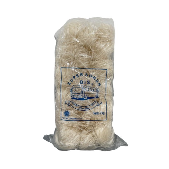 

Sohun BIS 2 kg/ Super Sohun Cap BIS Lembut Kenyal / Sohun Khas Indonesia Menerima Pemesanan Banyak
