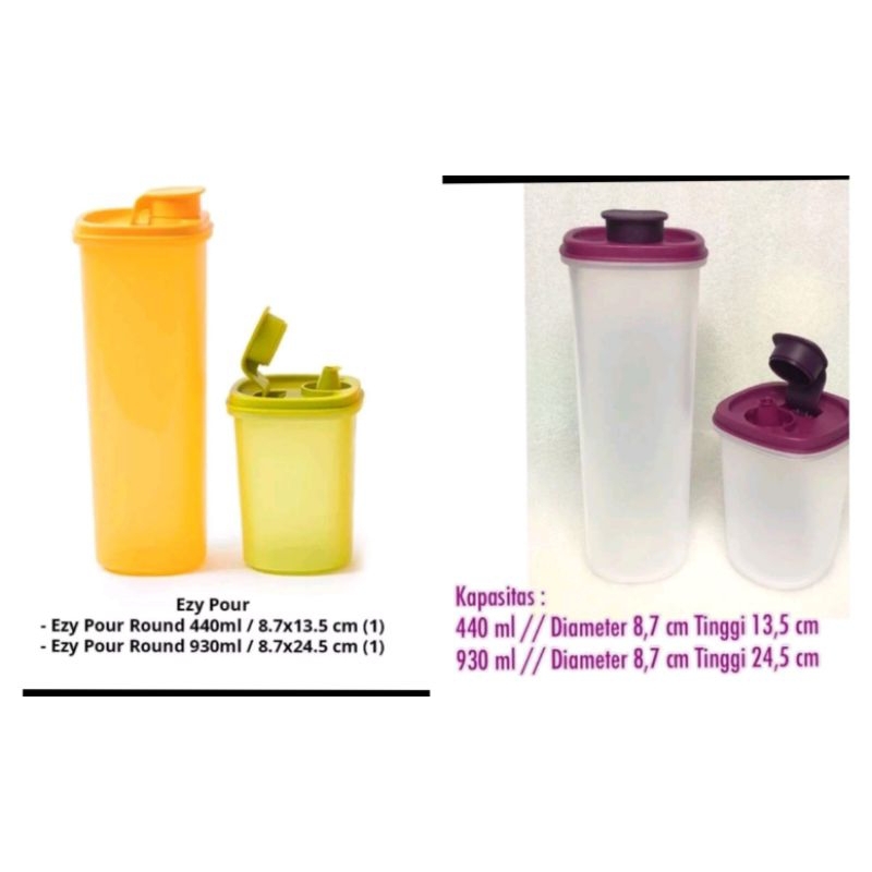 Ezy Pour set tempat minyak Tupperware cooking oil
