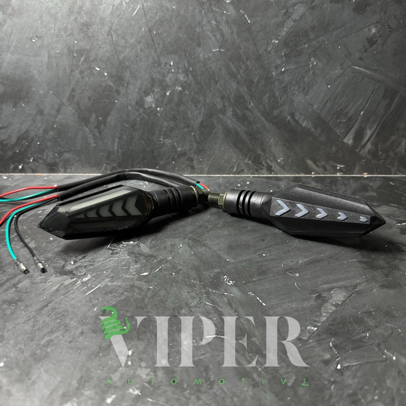 Sein Running Motor Led Panah 2 Sisi Depan Belakang Lampu Sen Led Running Motor Lampu Senja Kota Pana