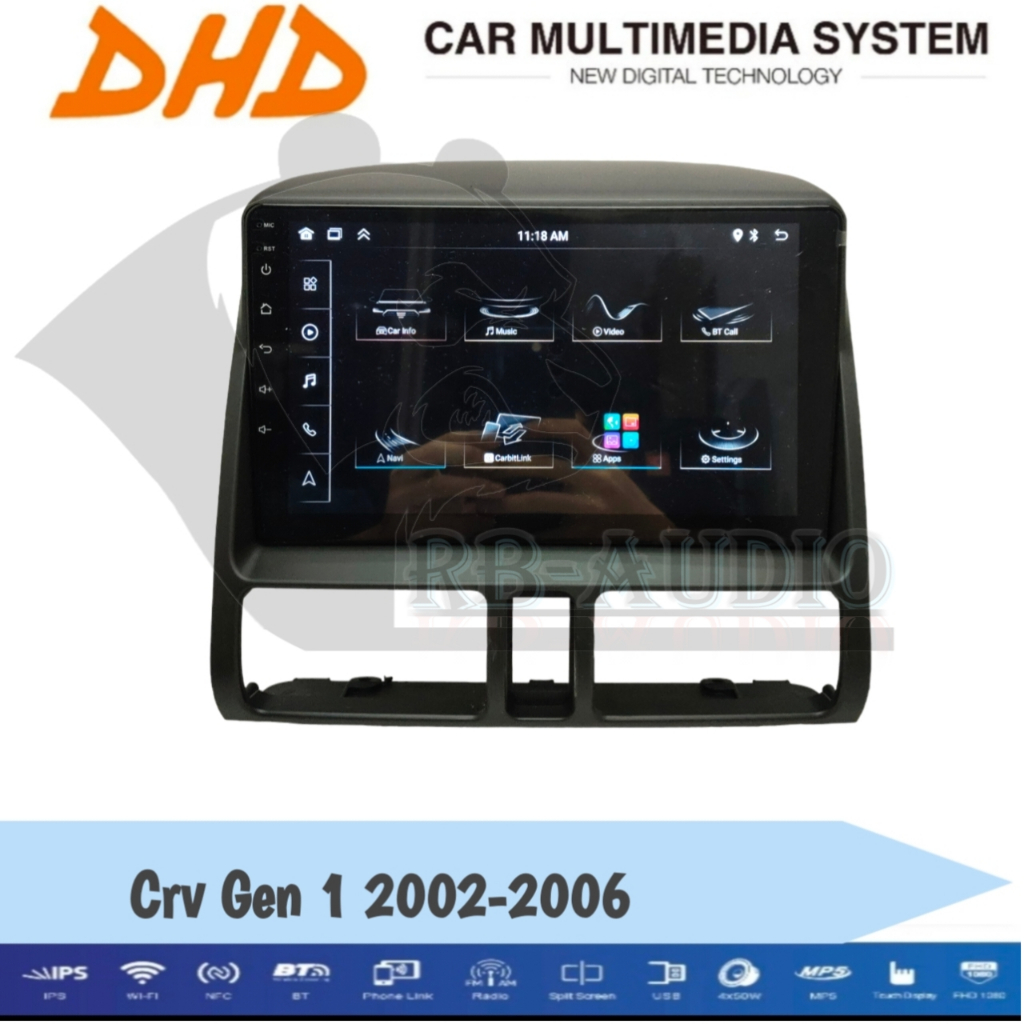 Head Unit Android DHD For Honda Crv Gen 2 2002-2007 9 inch