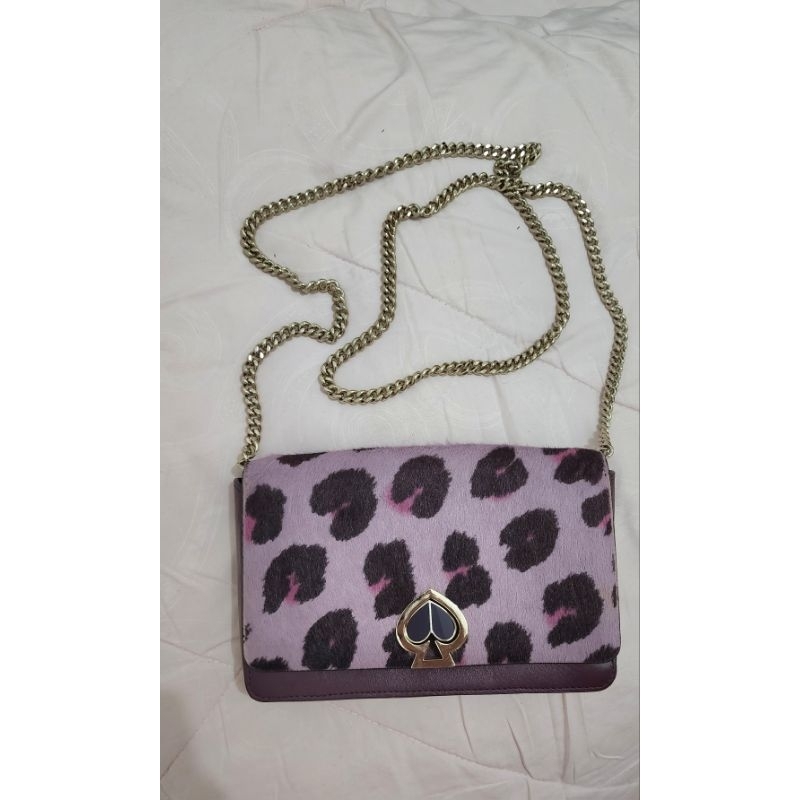 SALE KATE SPADE NICOLA HAIR CALF SLING BAG