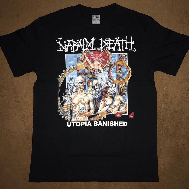NAPALM DEATH utopia - TSHIRT ORIGINAL released By undying music