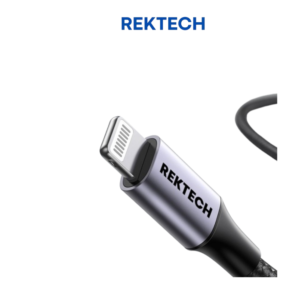 Rektech Kabel Data Powerbank Lightning USB for iPhone XR XS 11 PRO MAX