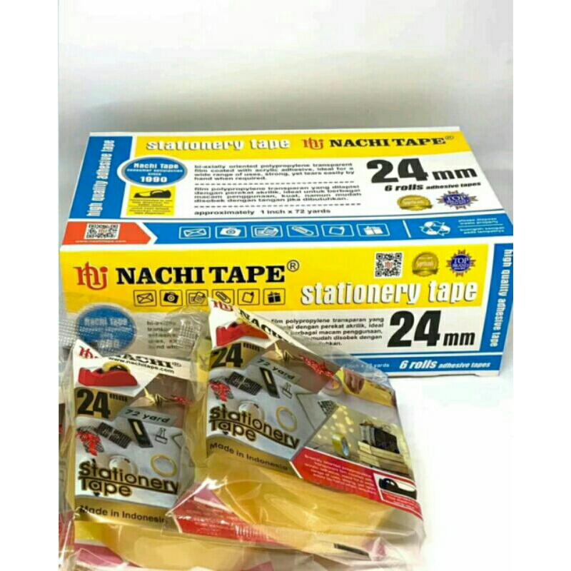 

ISOLASI NACHI TAPE 24MM SOLATIP NACHI STATIONERY