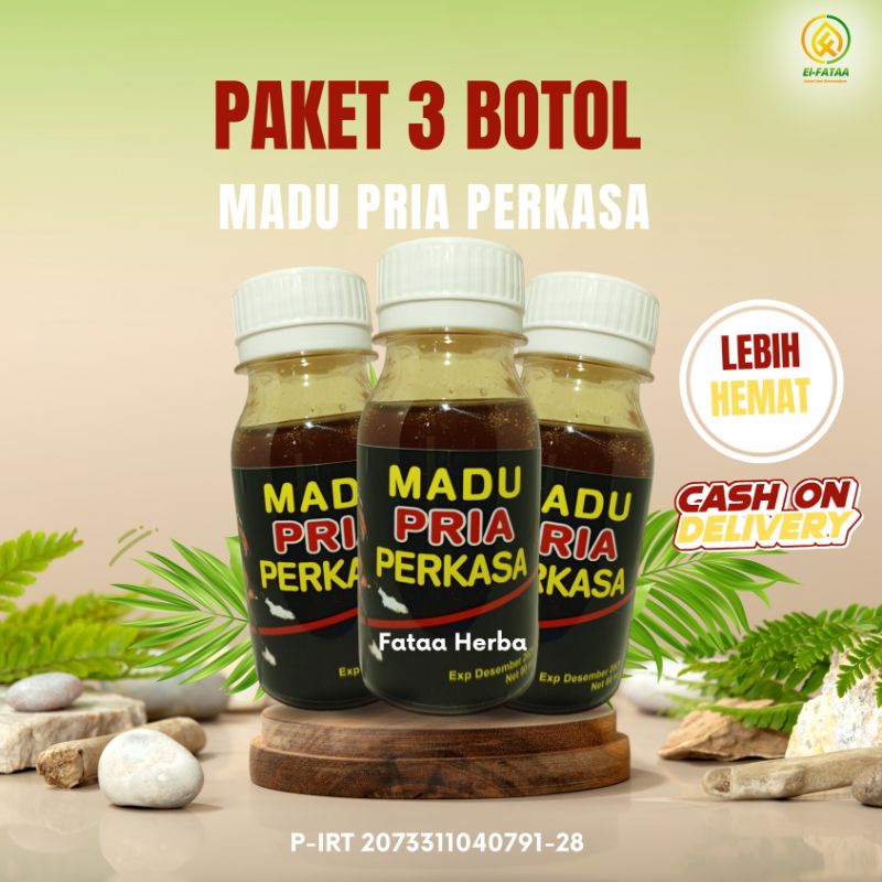 

Paket 3 Botol Madu Pria Perkasa madu kuat berizin