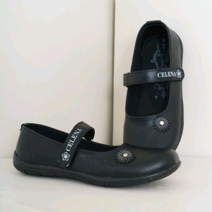 Sepatu sekolah anak ~ sepatu pantofel anak perempuan hitam