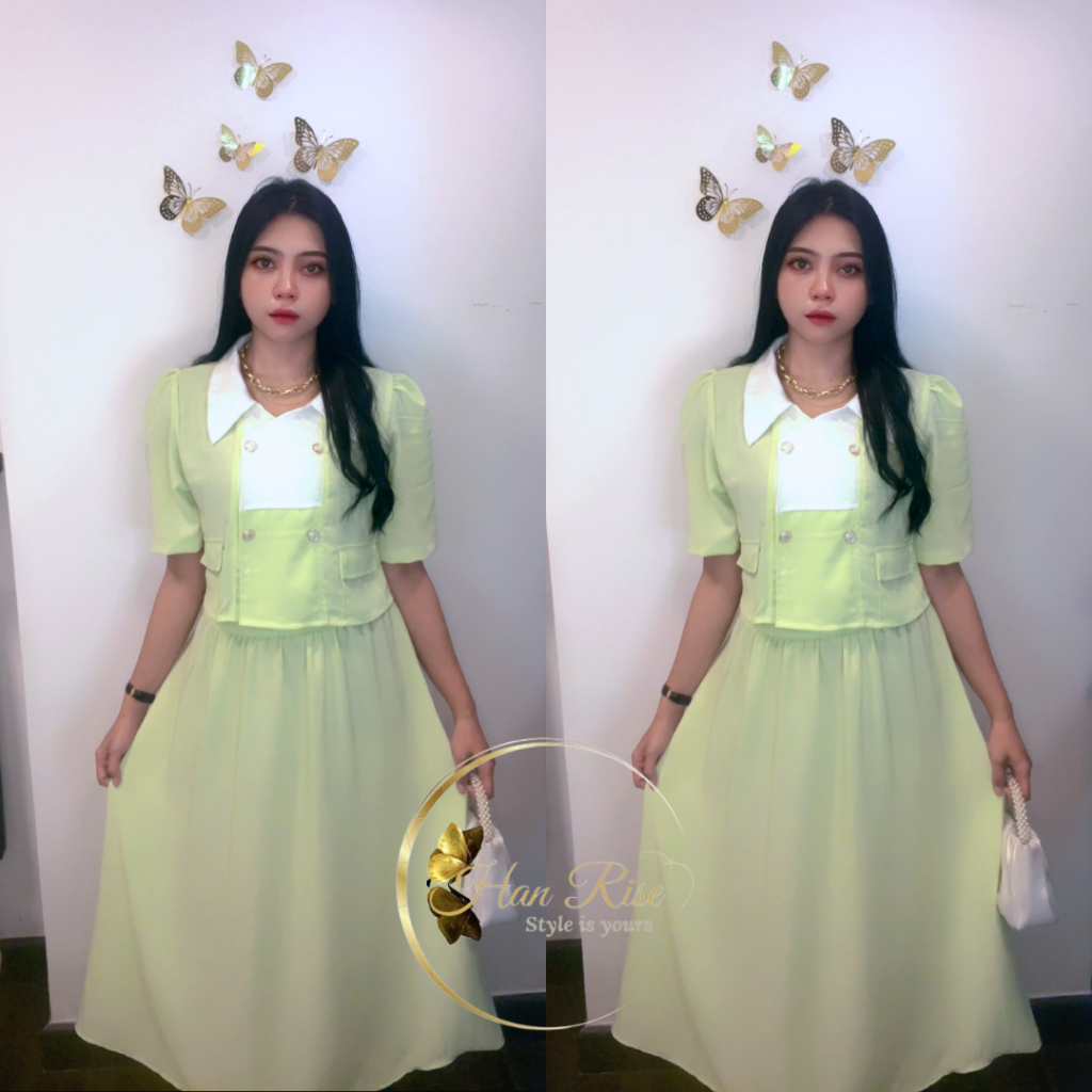 Tiffany Set - 티파니 슈트 - Atasan dan Bawahan Formal Kerah Wanita Blazer Setelan