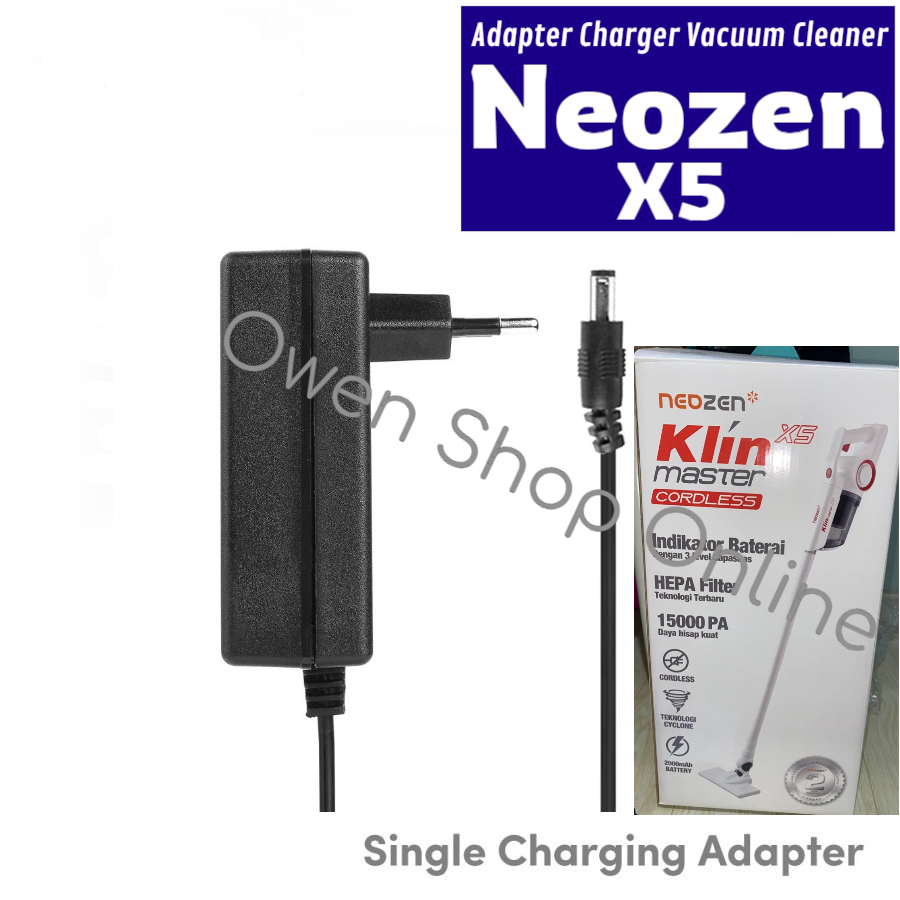 Adaptor Charger Neozen KlinMaster X5 Vacuum Cleaner Vakum Adapter Klin Master