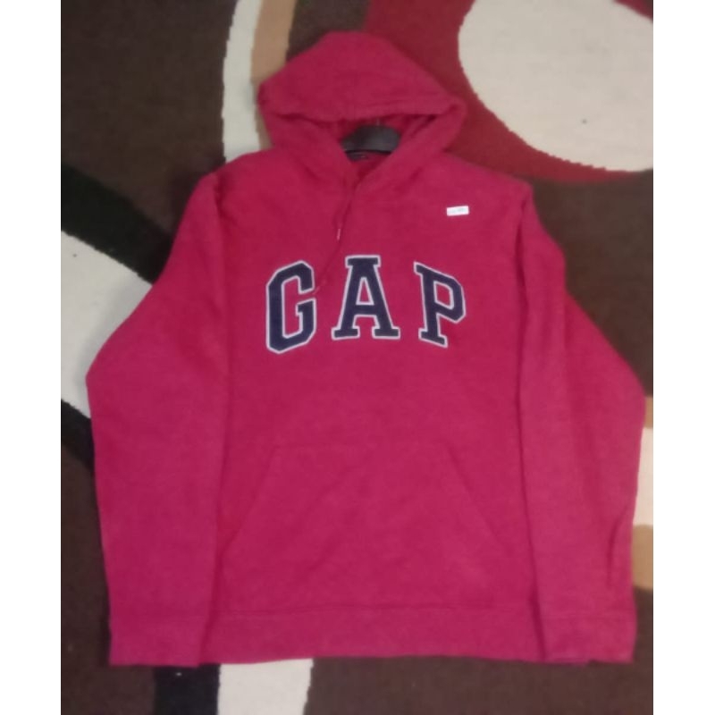 Hoodie Gap Merah original branded