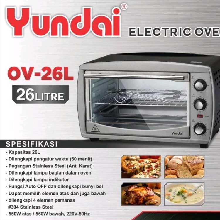 Oven Panggang Elektrik Yundai Oven Listrik Daya 200 watt