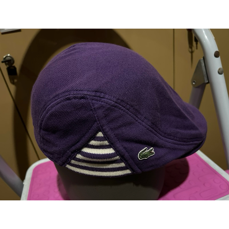 Topi sekon model Copet Lacoste ukuran M-L (57-59 cm) warna Ungu
