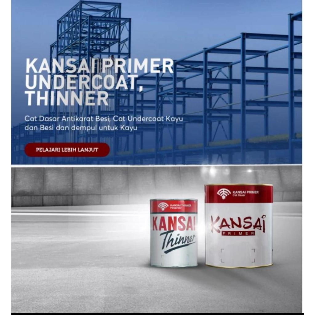Cat Primer Dasar Minyak Besi & Kayu Zinchromate Kansai Paint 5 Kg
