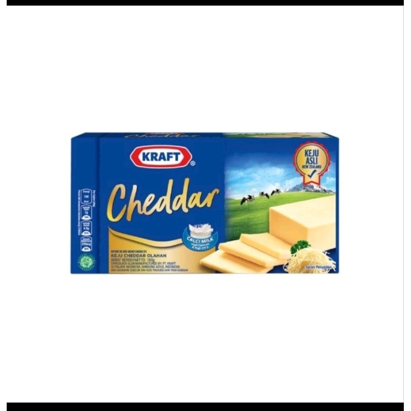 

0Kraft Keju Cheddar Blok, 150g. Keju asli dari susu New Zealand x 1 pcs