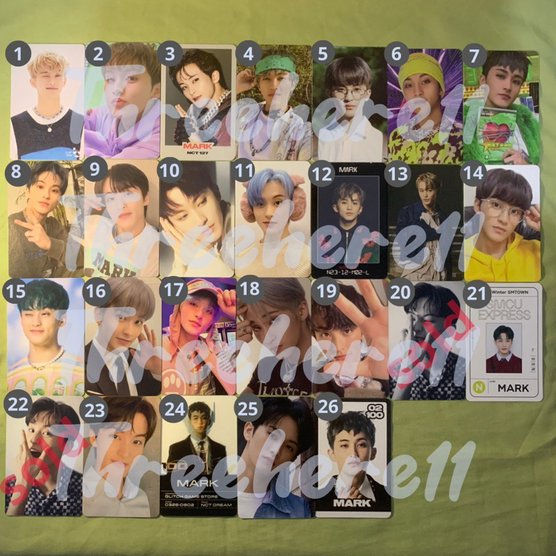 Photocard mark dilan season greeting 2022 dicon bnw non bnw candy ay yo dream laundry shop candy hel