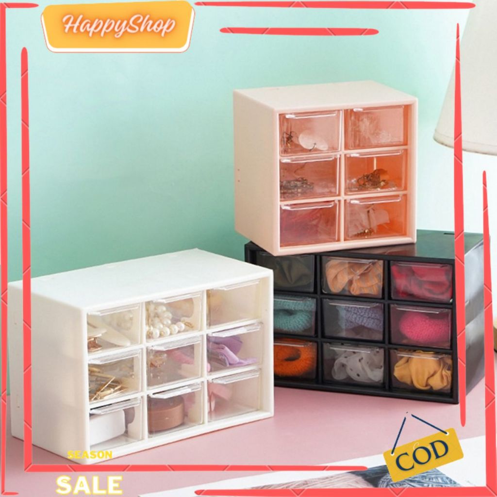 Rak Kotak Laci Mini Drawer 6L 9L Serba Guna - PB004
