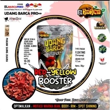 Pakan EL - BARCA ELBARCA EL BARCA 30gr | udang kering Pakan ikan Channa Ikan chana ikan Channa maggo