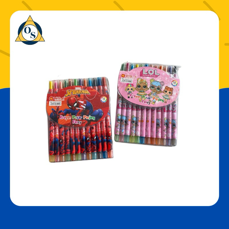 

KRAYON WARNA PUTAR FANCY VIS-1 12 WARNA