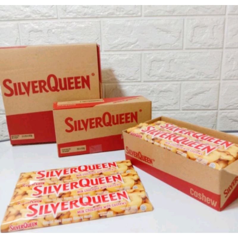 

coklat Silverqueen 58 gr almond made