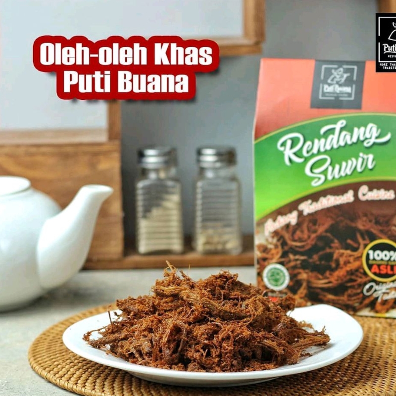 

Rendang Daging Suwir Kemasan 200 gram Original Khas Padang