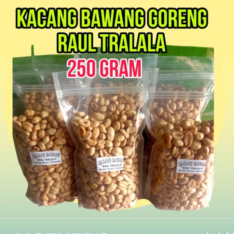 

kacang bawang goreng super renyah gurih renyah kemasan 250 g kantong plastik