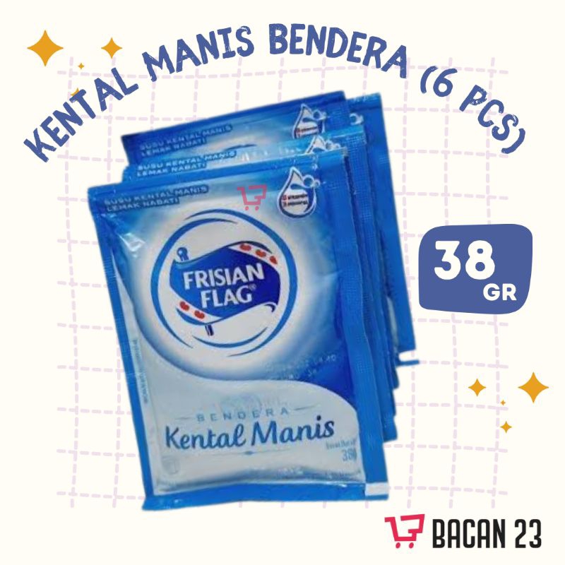 

Susu Kental Manis Bendera Frisian Flag Sachet (6pcs x 38 gr)