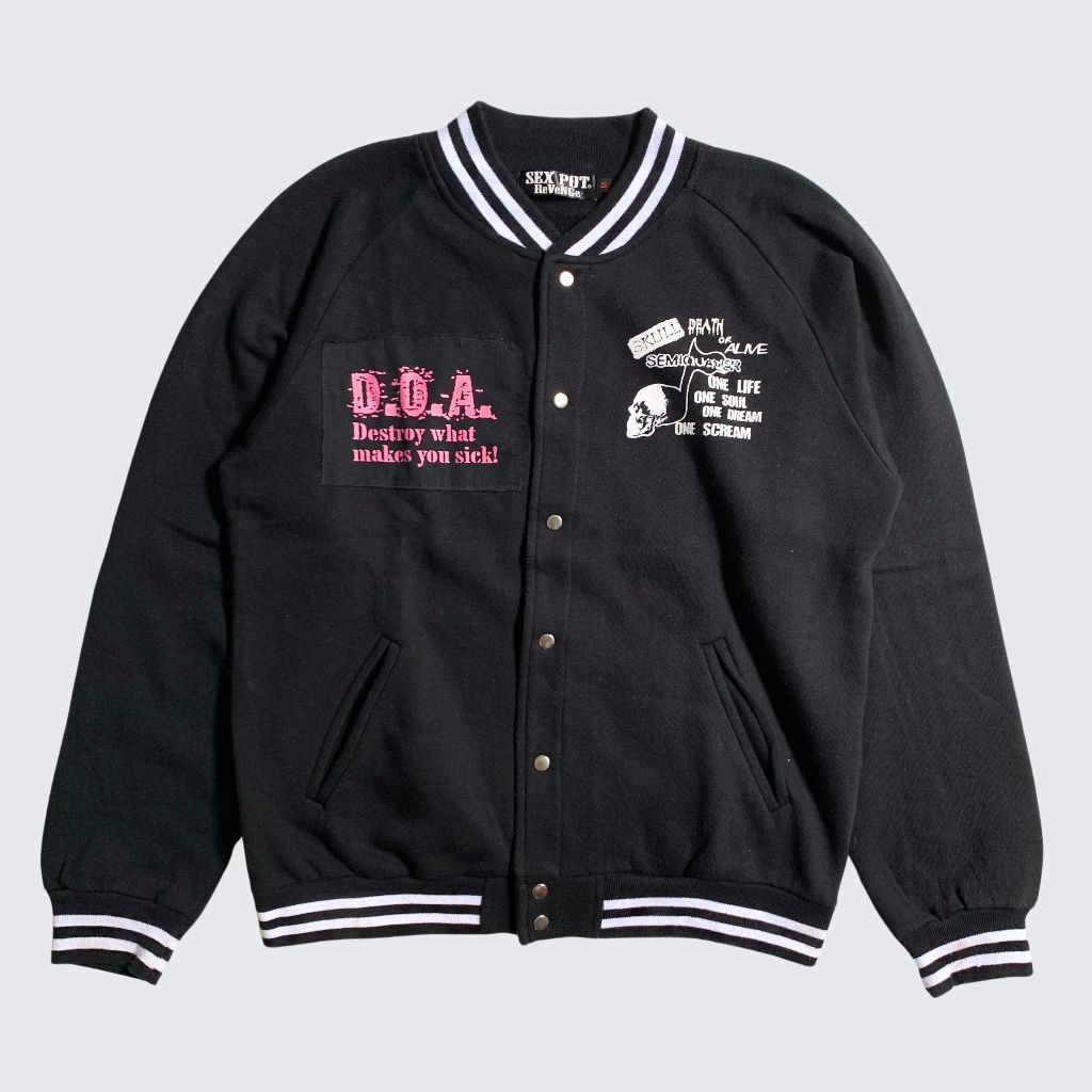 2000s Sex Pot Revenge Japan Embriodered Varsity Jacket - Unisex - M