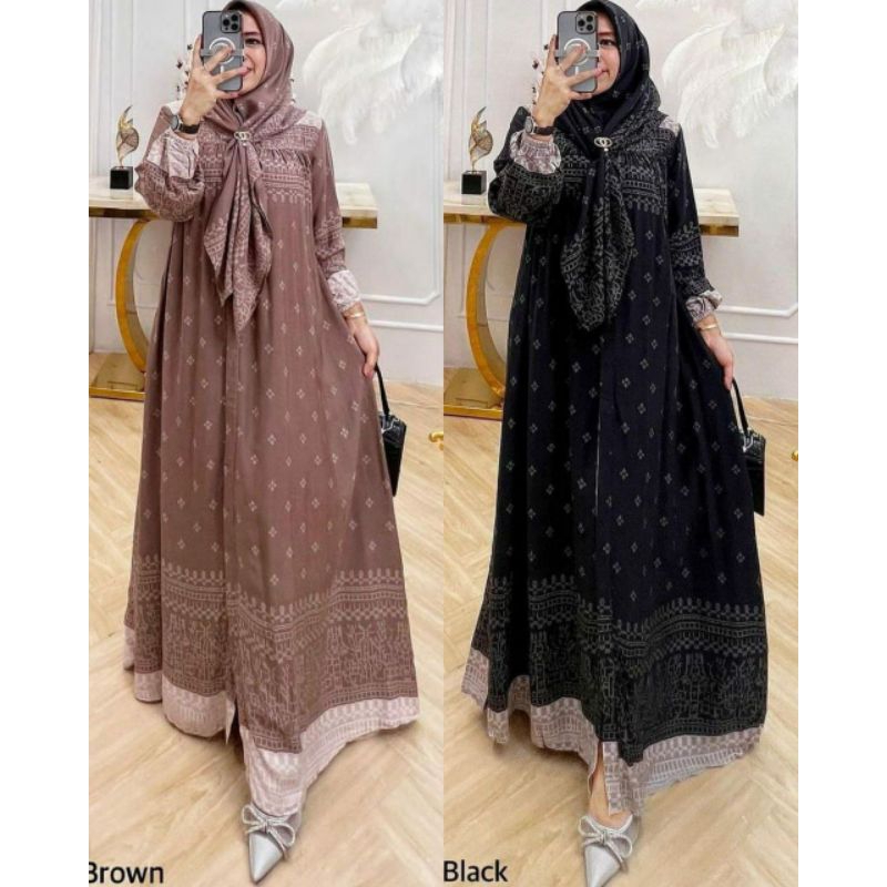 Gamis Wanita Free Hijab Baju Gamis Wanita Kekinian Best Seller Baju Free Hijab Baju Kondangan Wanita