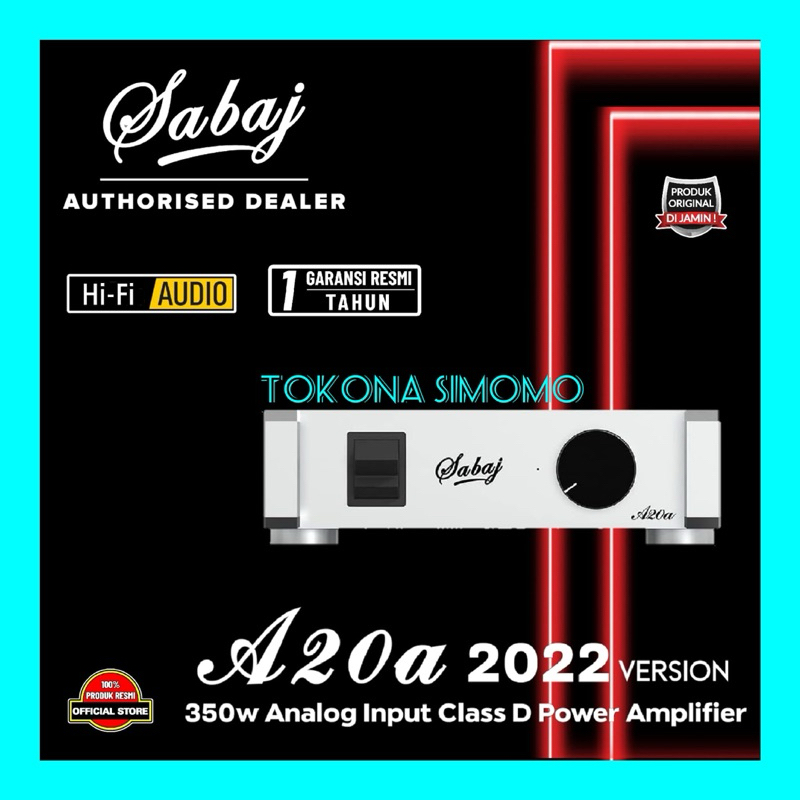 Sabaj A20a 2022 Version 350w Analog Input Class D Power Amplifier