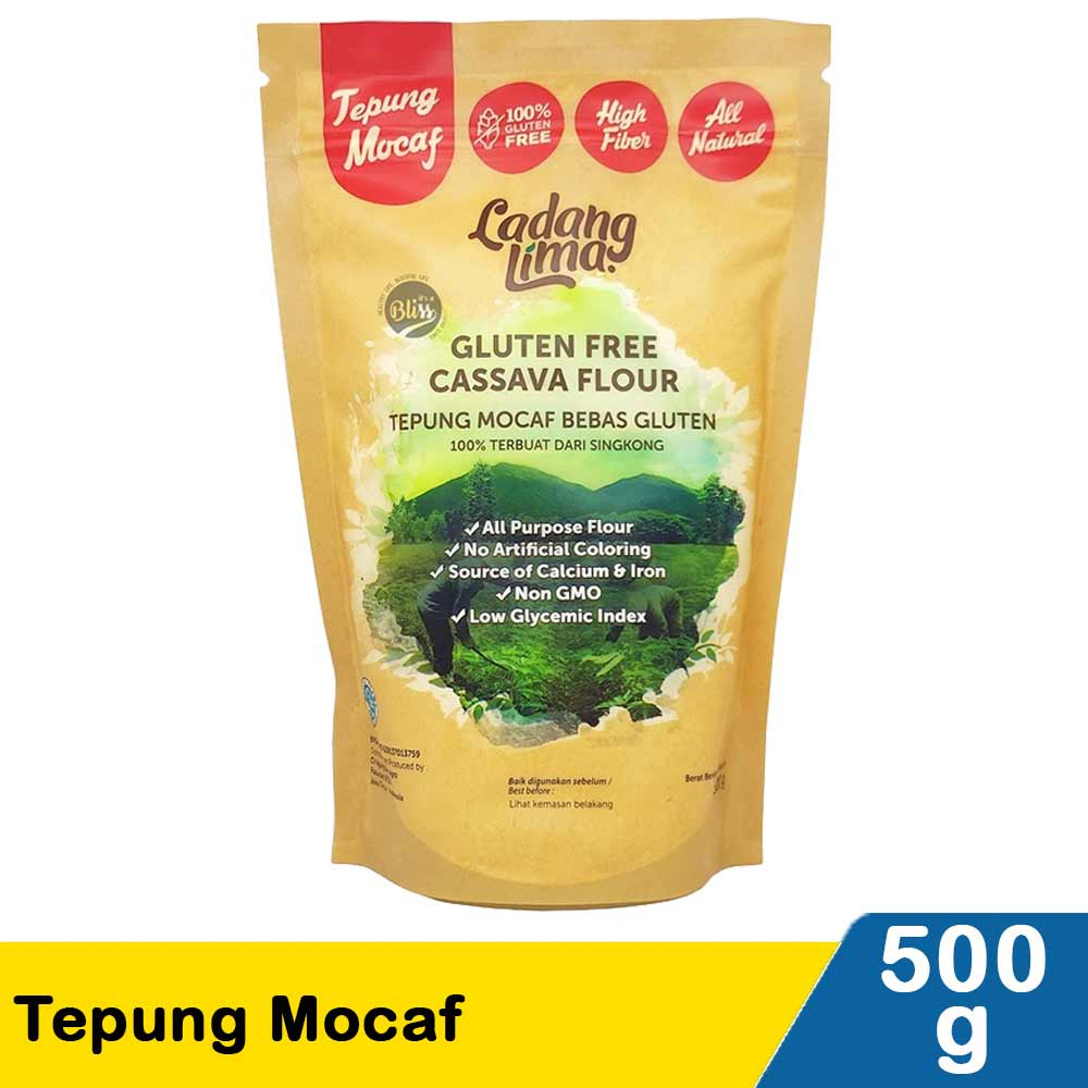 

Ladang Lima - Tepung Mocaf 500gr / Tepung Singkong Bebas Gluten / Tepung Gluten Free Exp 6 Mei 2026