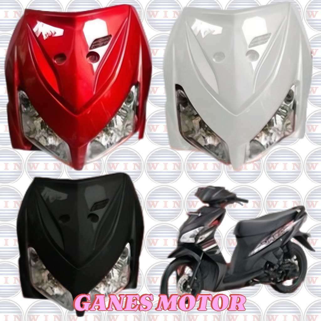 tameng depan set + reflektor vario 110 karbu