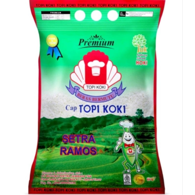 

Beras Premium Cap Topi Koki 5kg