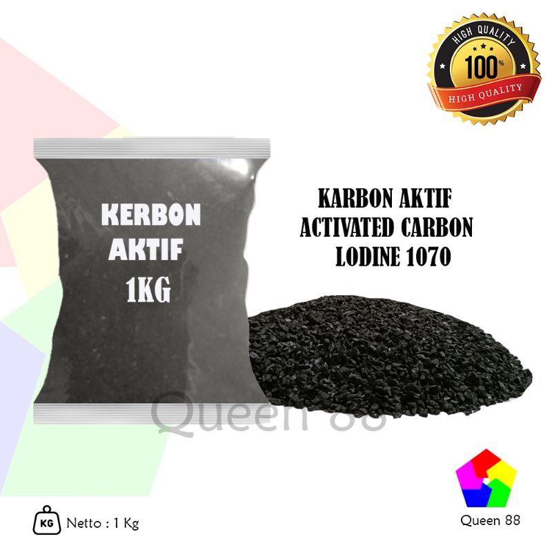 Karbon Aktif 1kg / Activated Carbon / lodine 1070 Murni 1kg murah