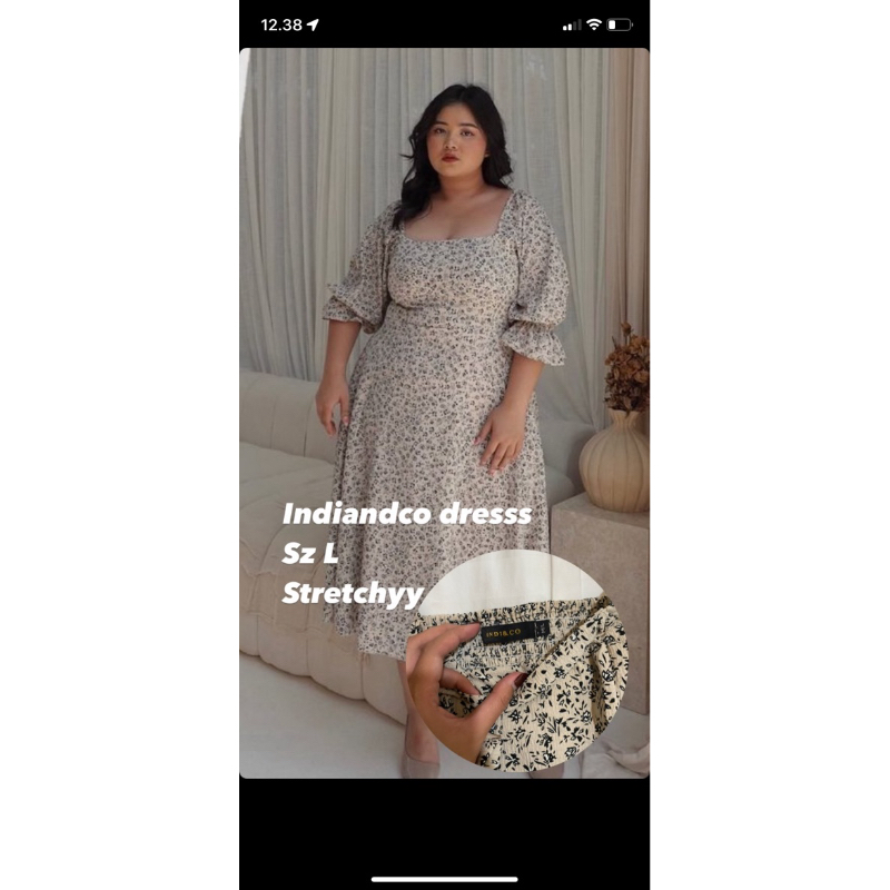 indiandco dress floral preloved