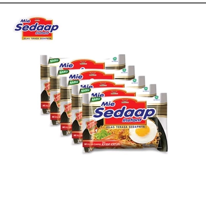 

Sedaap Mie Instan Goreng Ayam Krispi isi 5 Bag 88gr