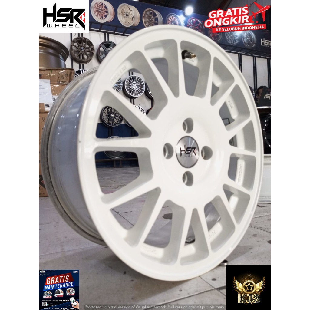 MENJUAL VELG RACING SECOND MODEL FE02 RING 16 PCD 4X100 OFFSET 42 LEBAR VELG 7 RATA WARNA GLOSSY WHI