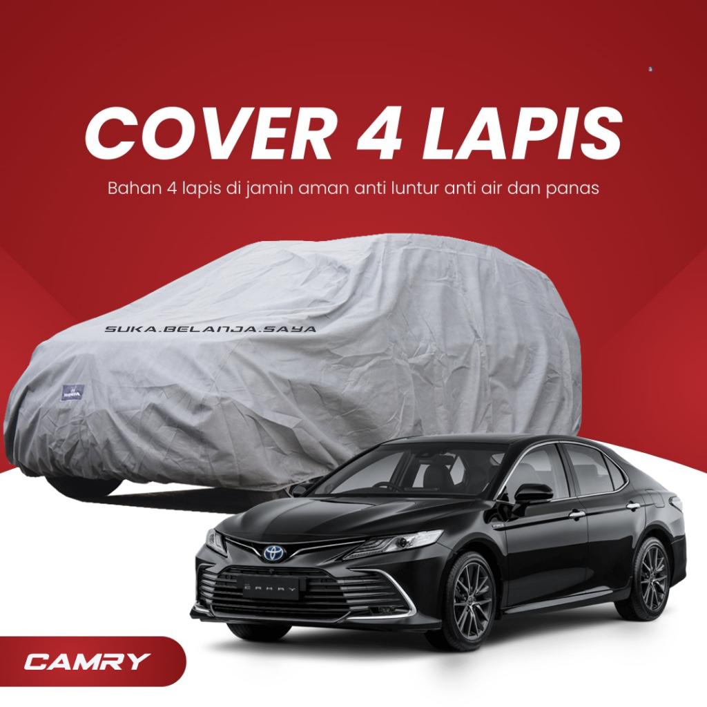 4 LAPIS EXTRA OUTDOOR PREMIUM Body Cover Mobil CAMRY Sarung Mobil CAMRY Mobil Camry Mercy s class Me