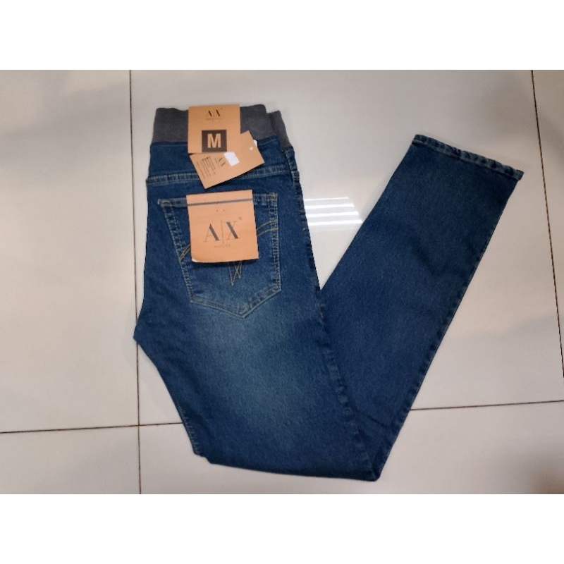 CELANA PANJANG JEANS RIB AX HOUSE M/3XL