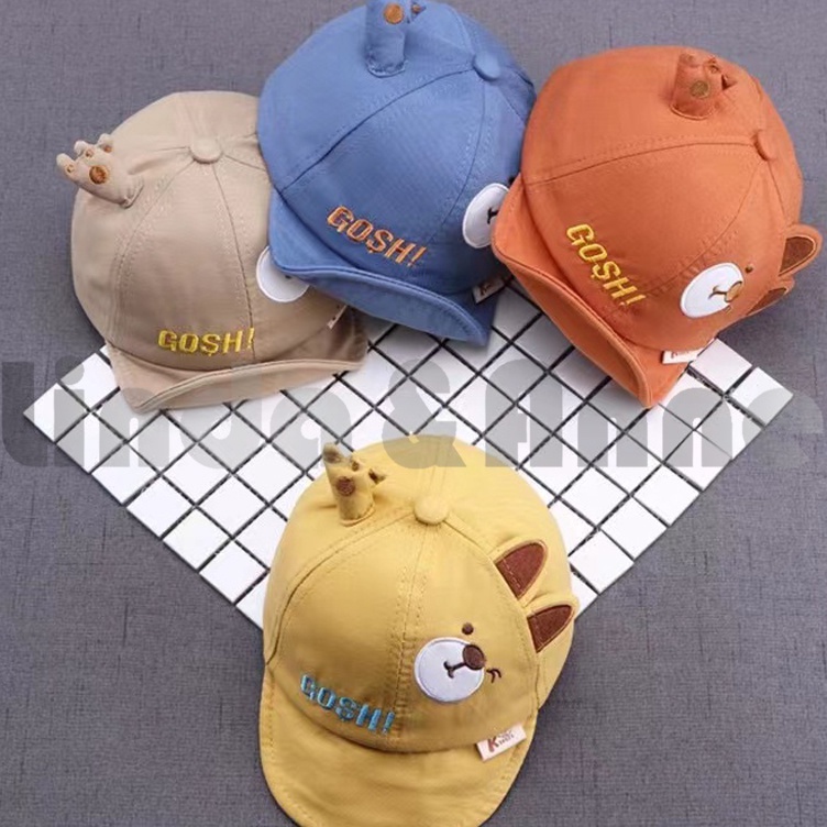 Dijamin Berkualitas  Topi Fashion Bayi dan Anak GOSH BEAR Baby Hat  Topi bayi GOSH Bear Beruang Lucu