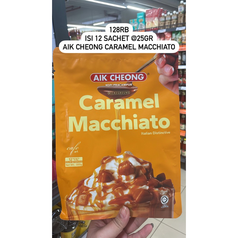 

Aik Cheong Chocolate / Caramel Macchiato Malaysia isi 12 Sachet
