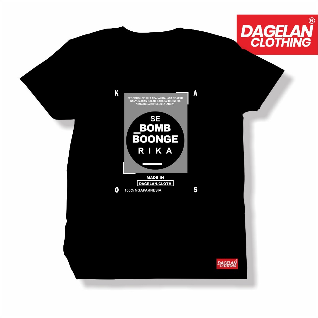 Kaos Ngapak Se bombonge Rika Dagelan Clothing Kaos Distro Kata Jawa Viral Katun Hitam