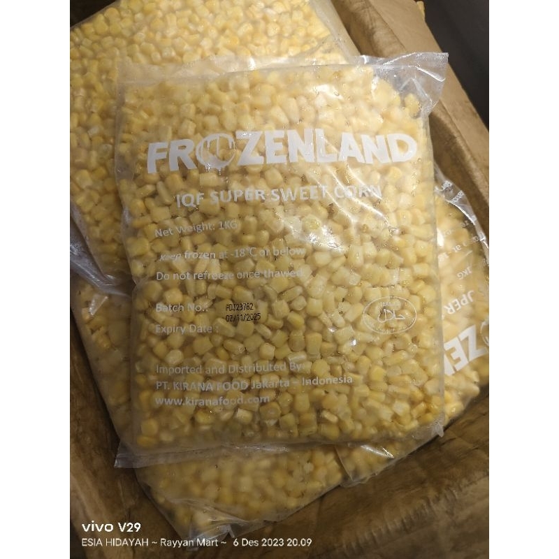 

JAGUNG PIPIL 1 KG FROZENLAND