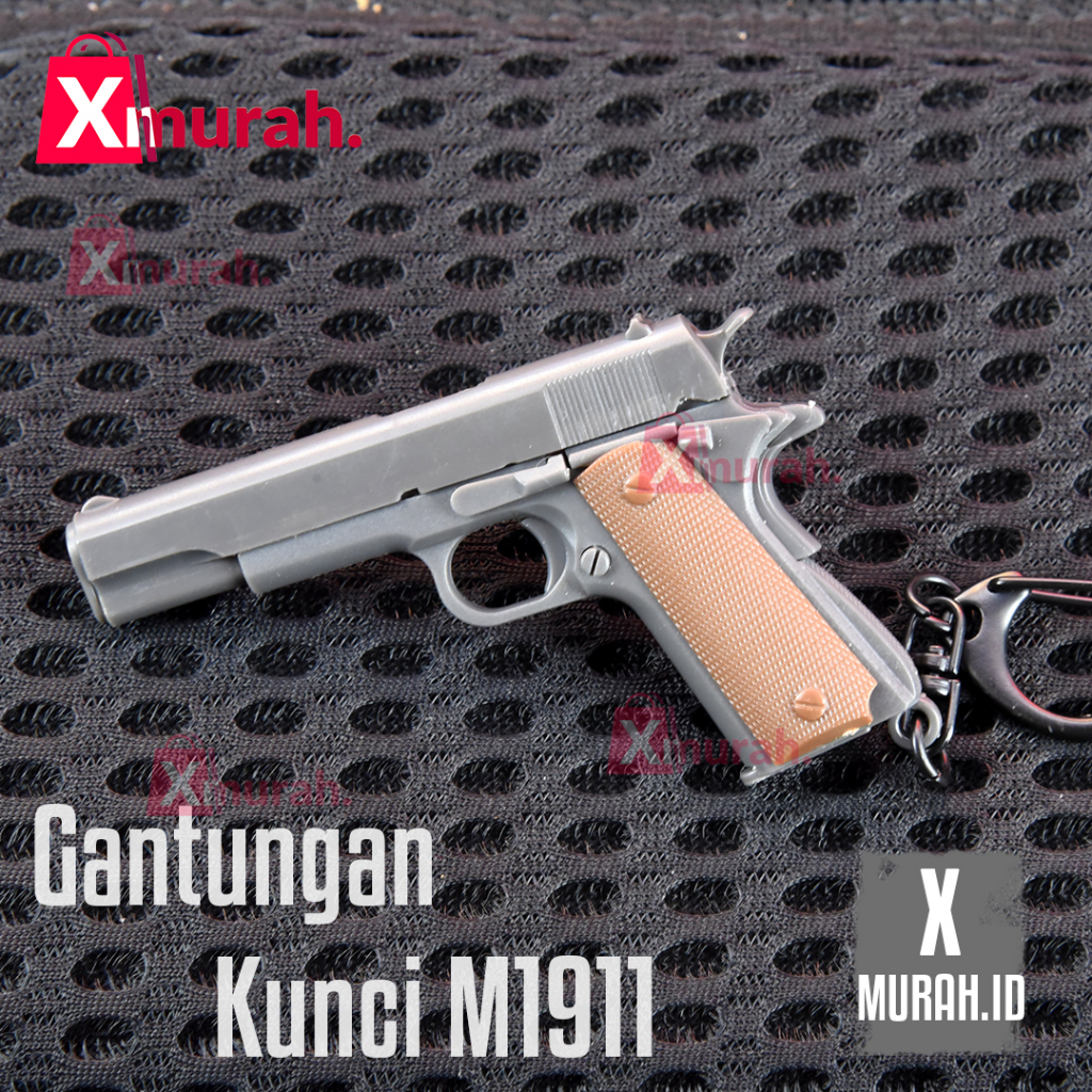 Gantungan Kunci Mobil Motor Model Pistol Model FN 1911