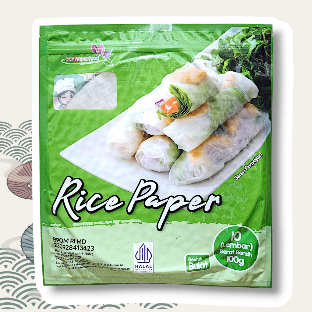 

Rice Paper Kulit Lumpia Bulat 10 Lembar 100gr