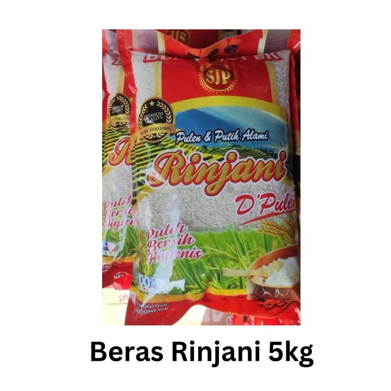 BERAS KEMASAN 5KG BERAS RINJANI 5KG