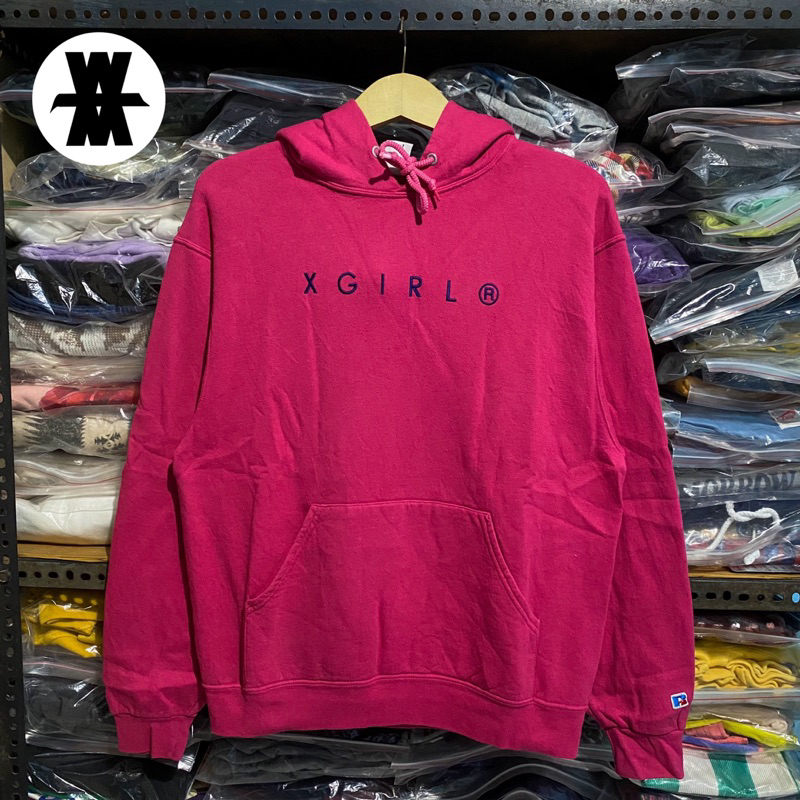 Russel Athletic x X-girl Hoodie Pink