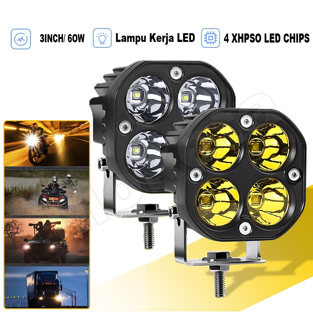 Lampu Tembak Sorot Laser Gun 60Watt LED D4 Motor Mobil Sorot